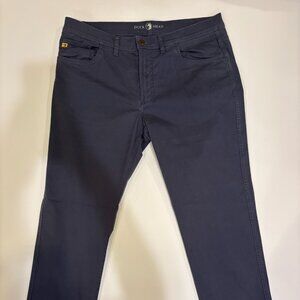 Duck Head Men's Navy Blue Shoreline Five-Pocket Chinos--Size 36x30